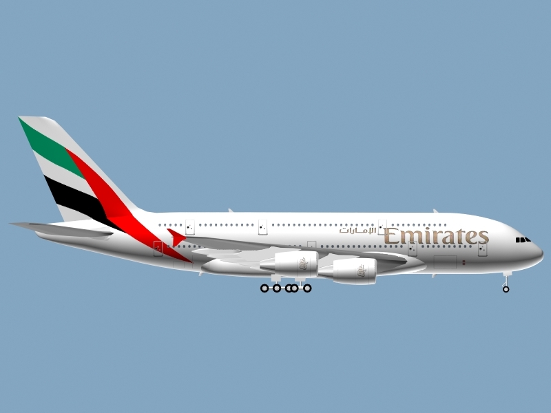 空客a380阿联酋航空公司3d模型 turbosquid 230882