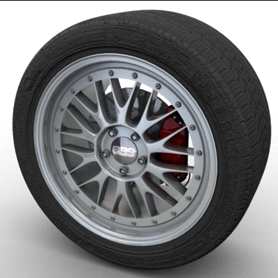 3d wheel bbs lm model