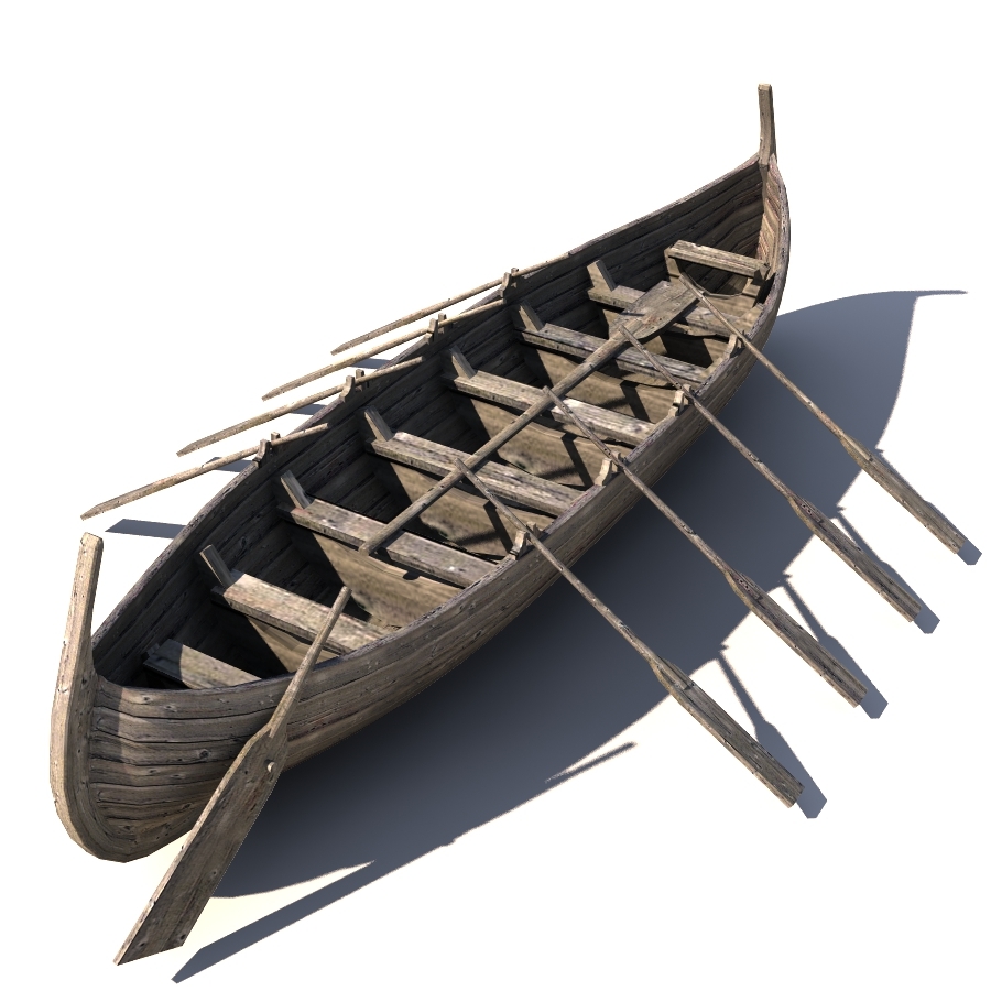 viking boat 3d 3ds