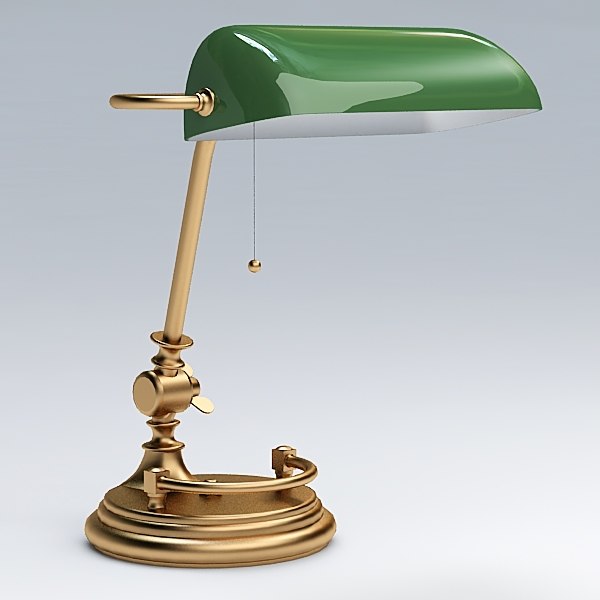 3d model of desk lamp