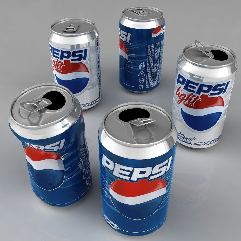 Pepsi Aluminum Cans 3d Model