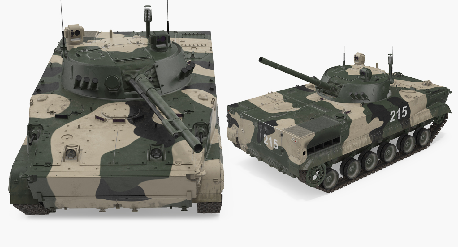 步兵战车bmp-3 rigged 3d模型3d模型