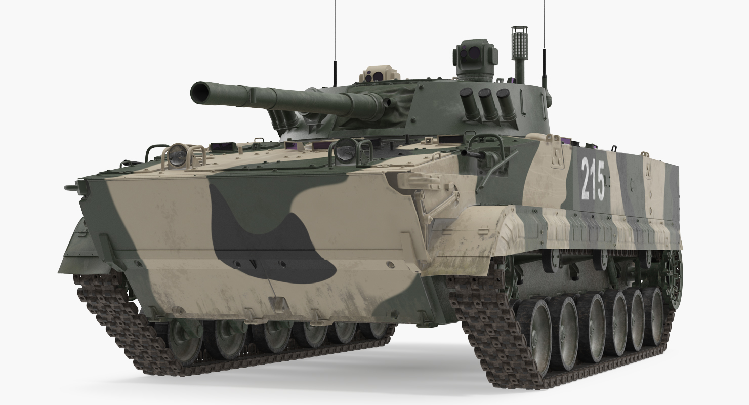 步兵战车bmp-3 rigged 3d模型3d模型