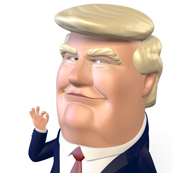 rigged donald trump puppet 3d model