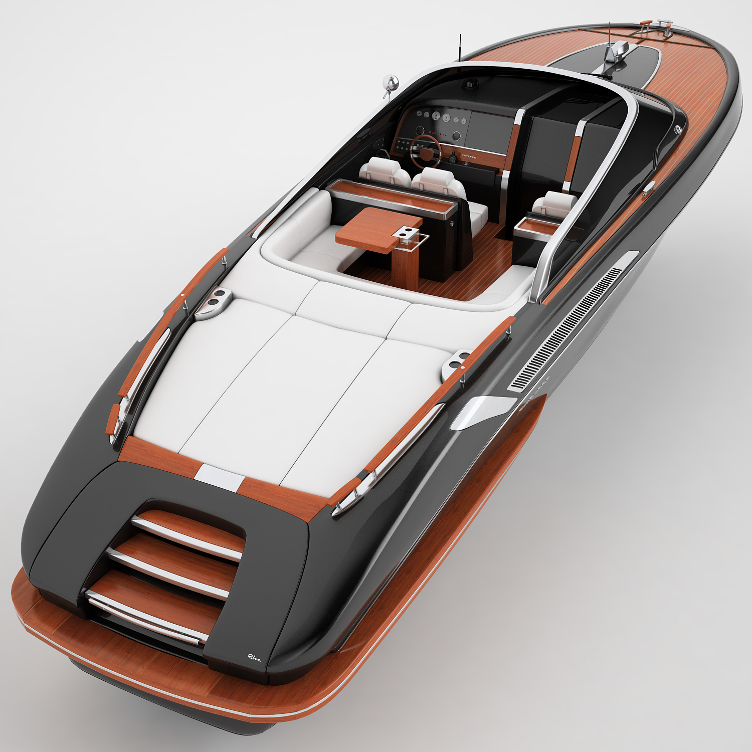 3d model riva rivamere speedboat