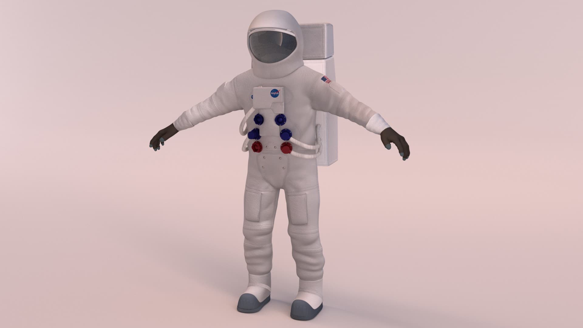 宇航员太空服3d模型