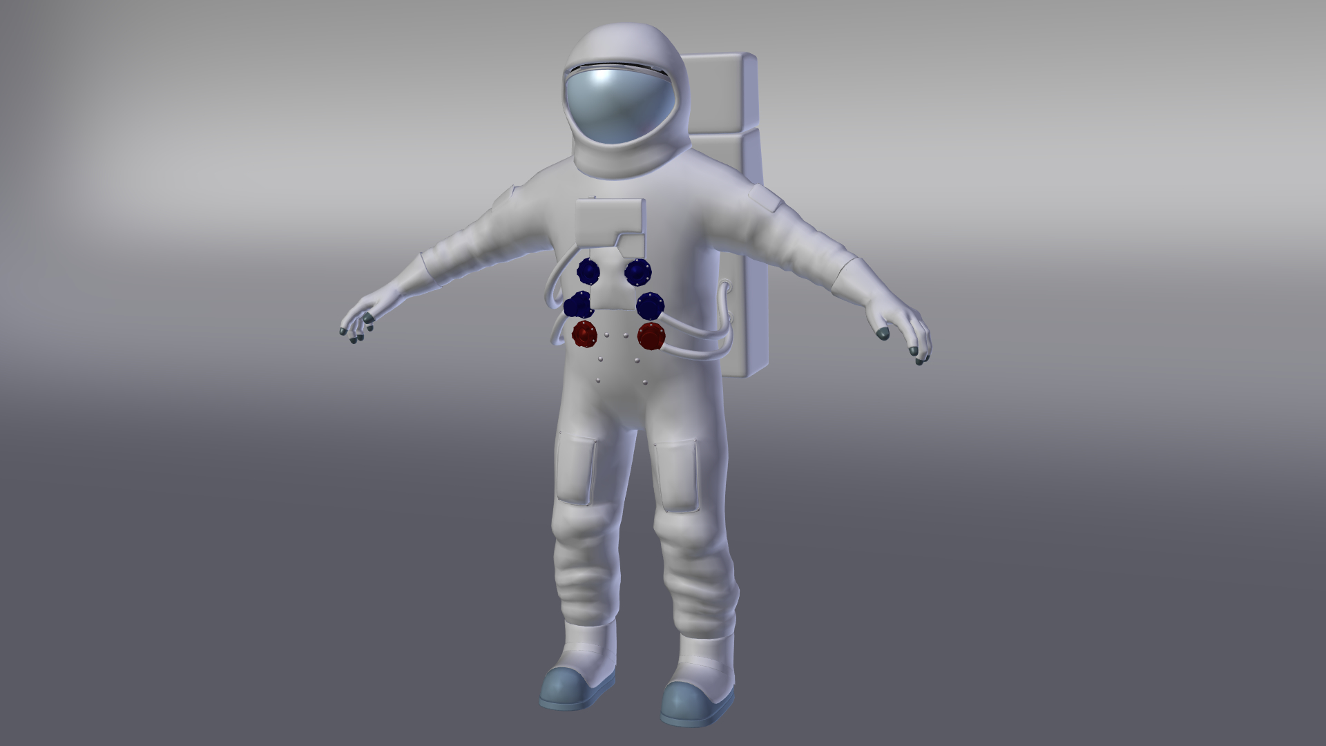 宇航员太空服3d模型