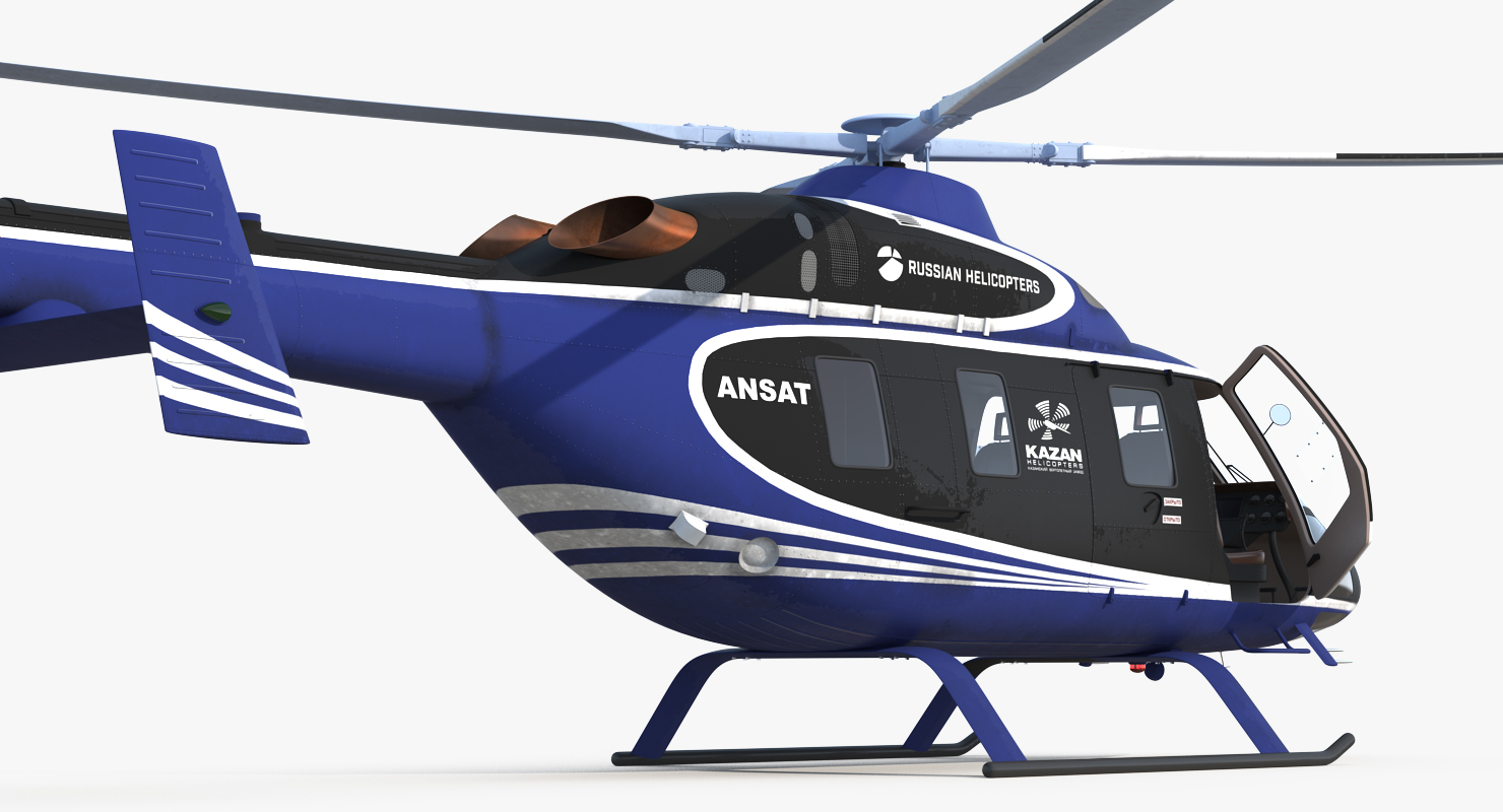 轻型直升机喀山安萨特3d模型