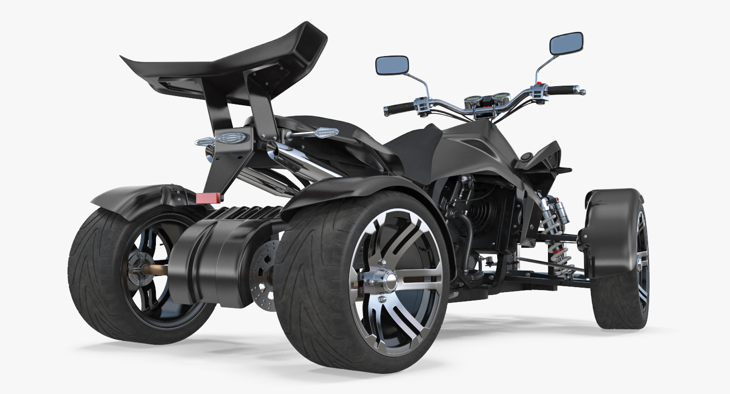 赛车四轮摩托车通用rigged 3d模型3d模型