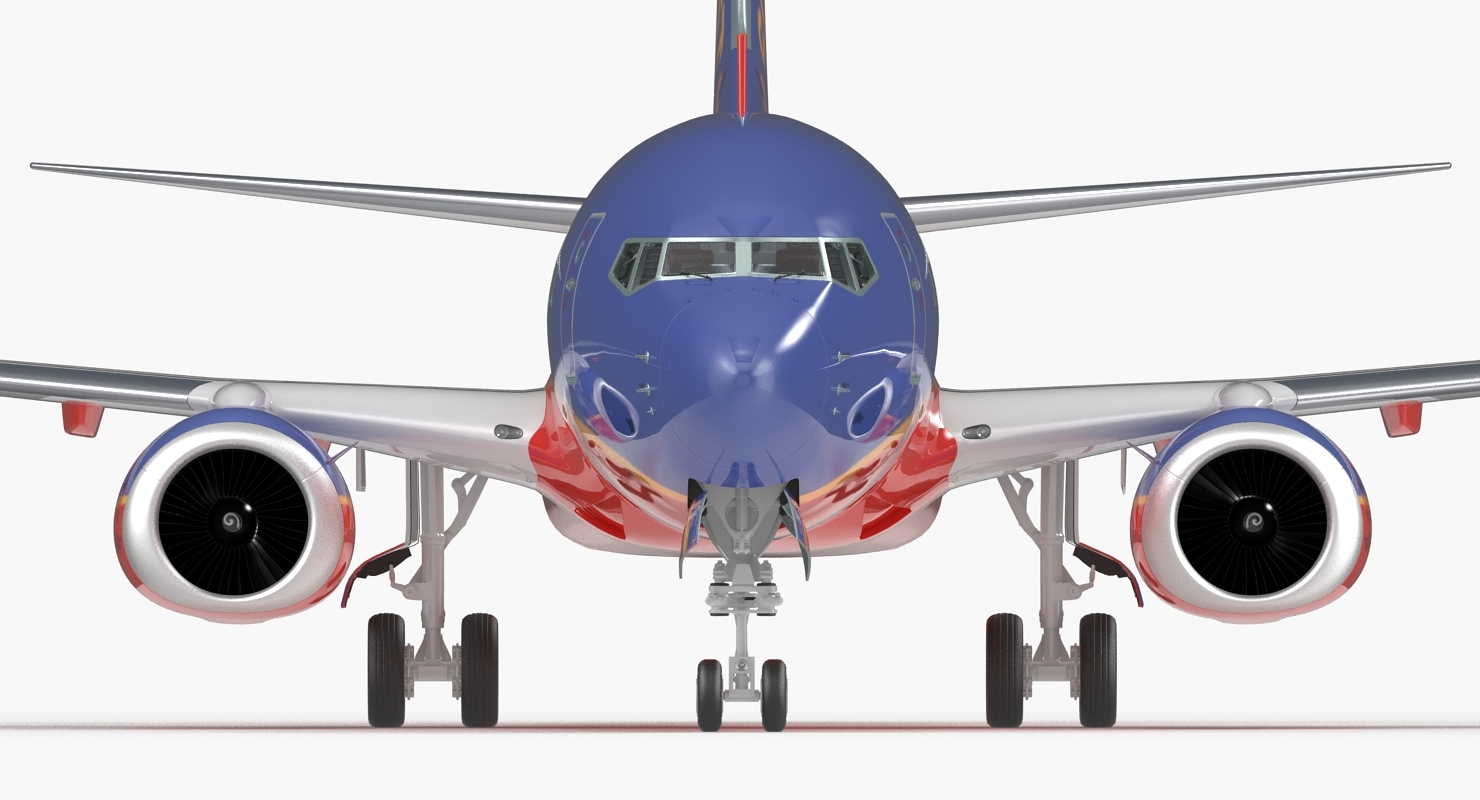 波音737-700与内陆西南航空公司索具3d模型