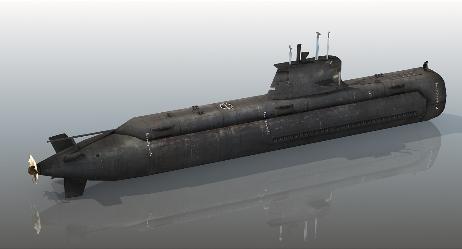 australian submarine hmas collins ssg 73 3d model