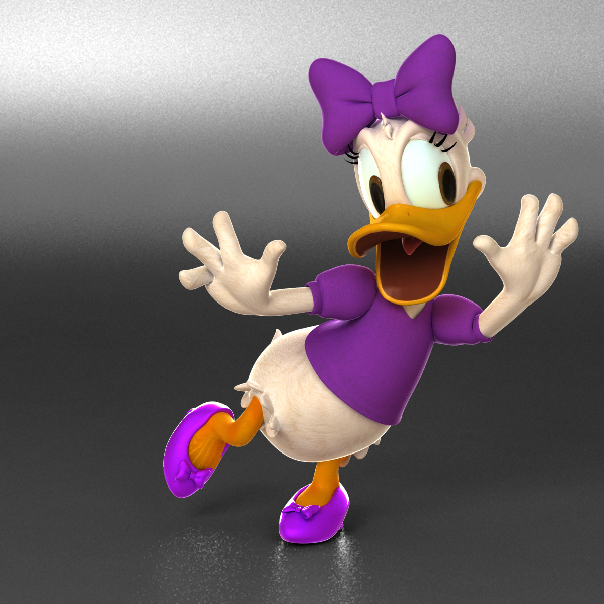 daisy duck pro 3d model