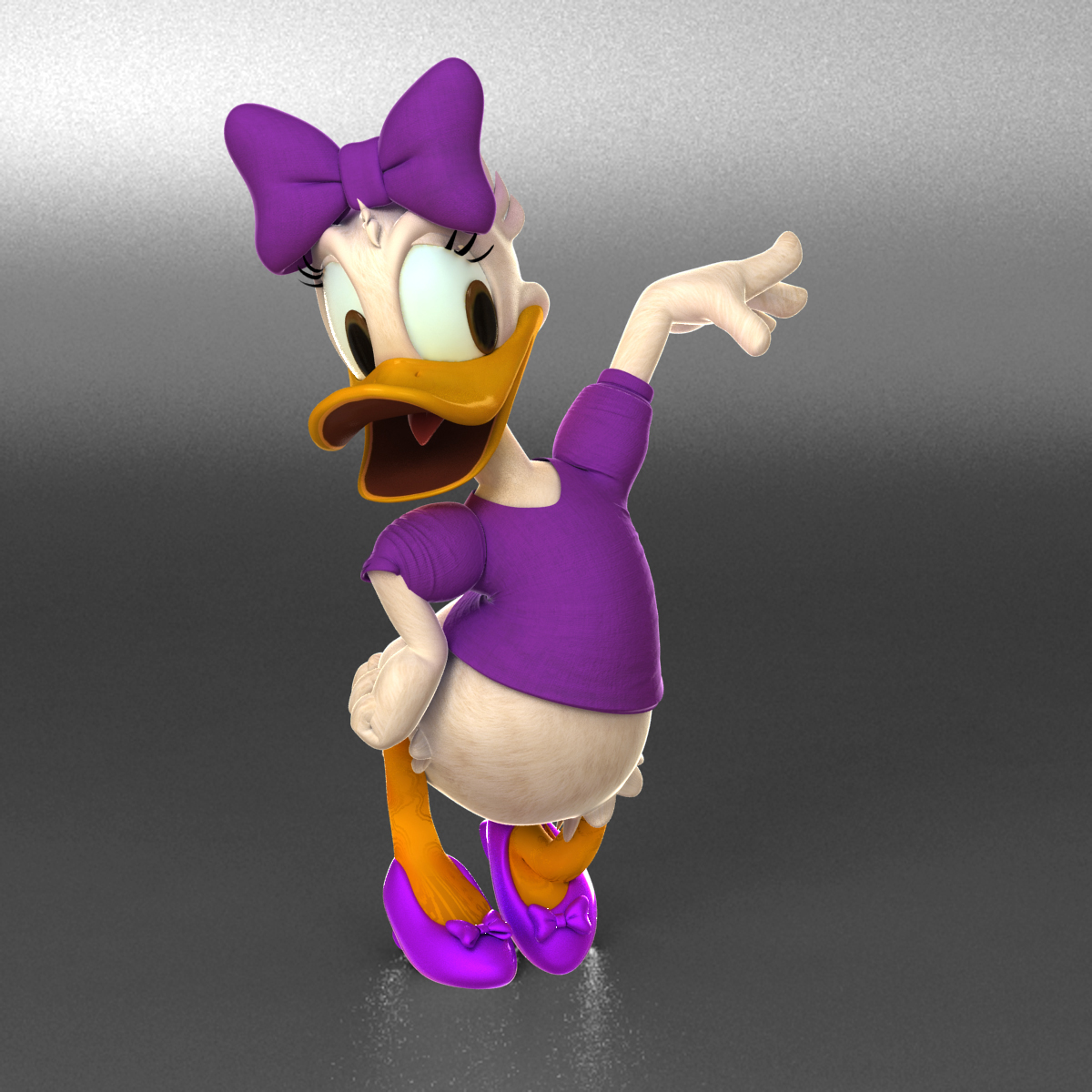 daisy duck pro 3d model