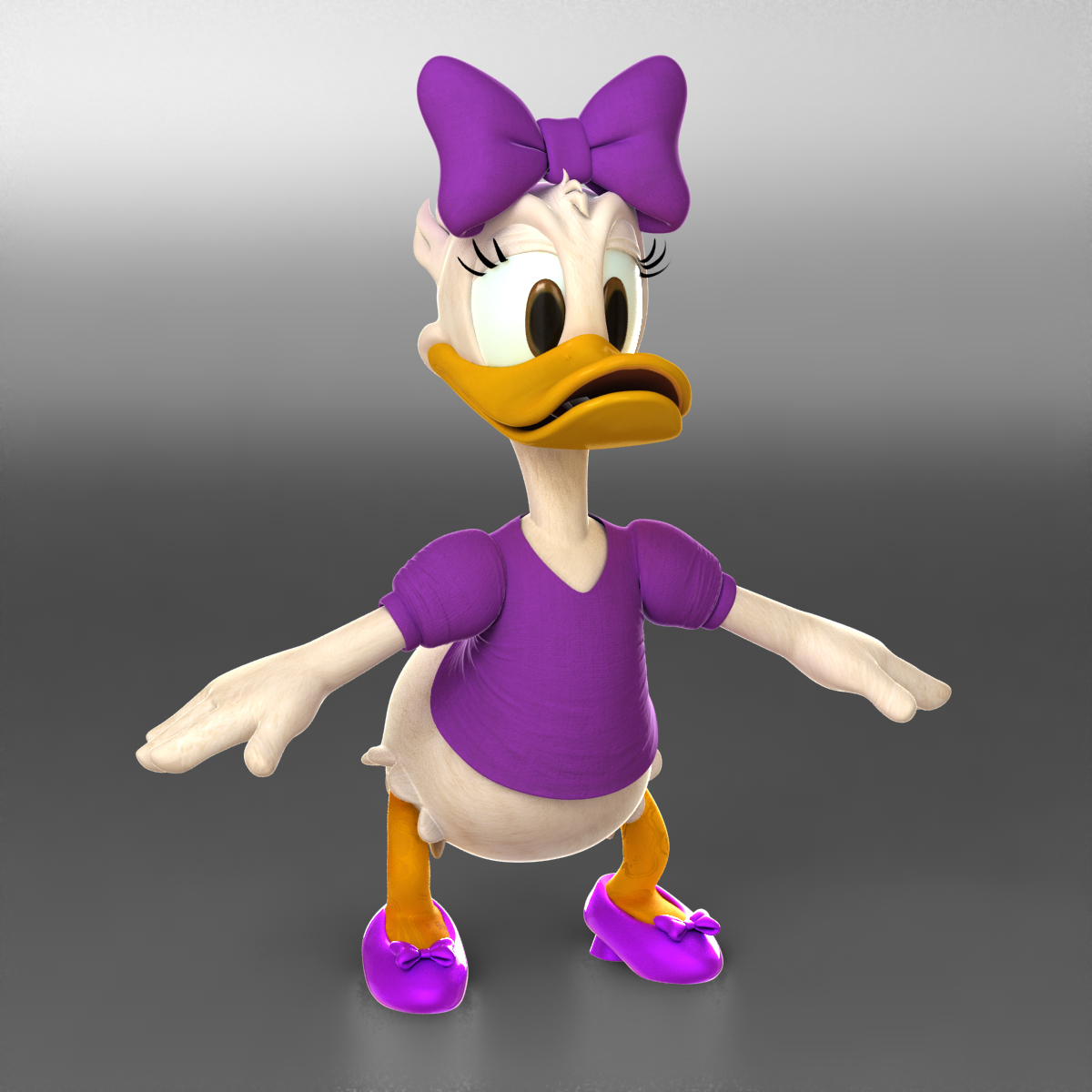 daisy duck 3d