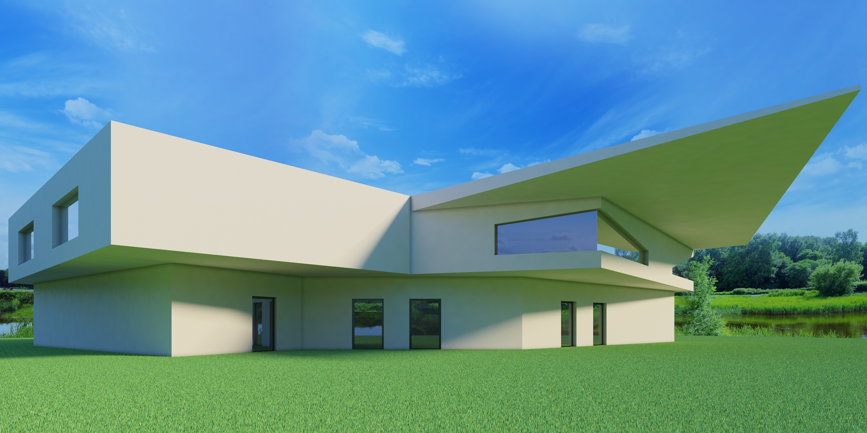 3d model modern house 11