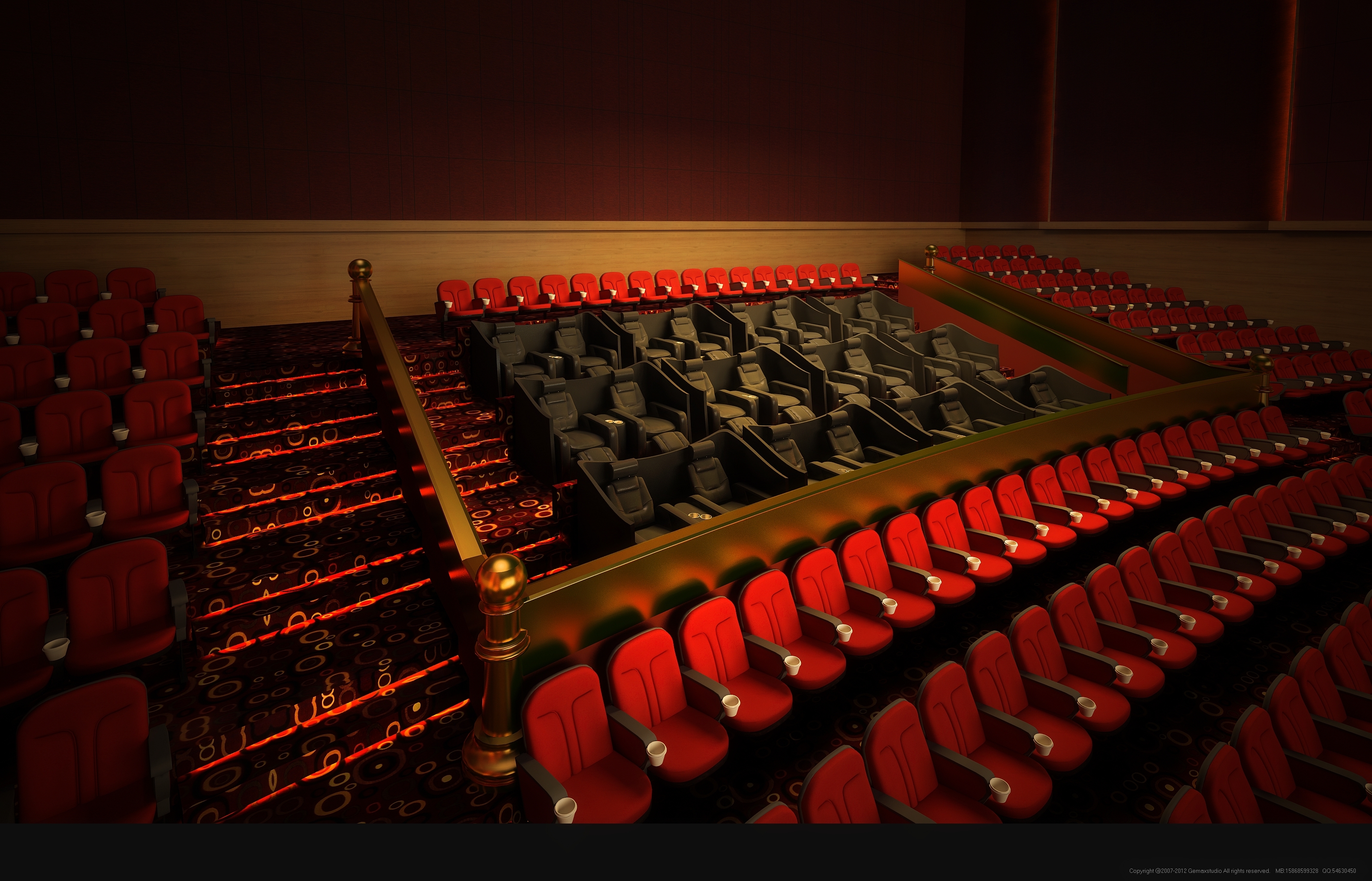 movie theater video hall model