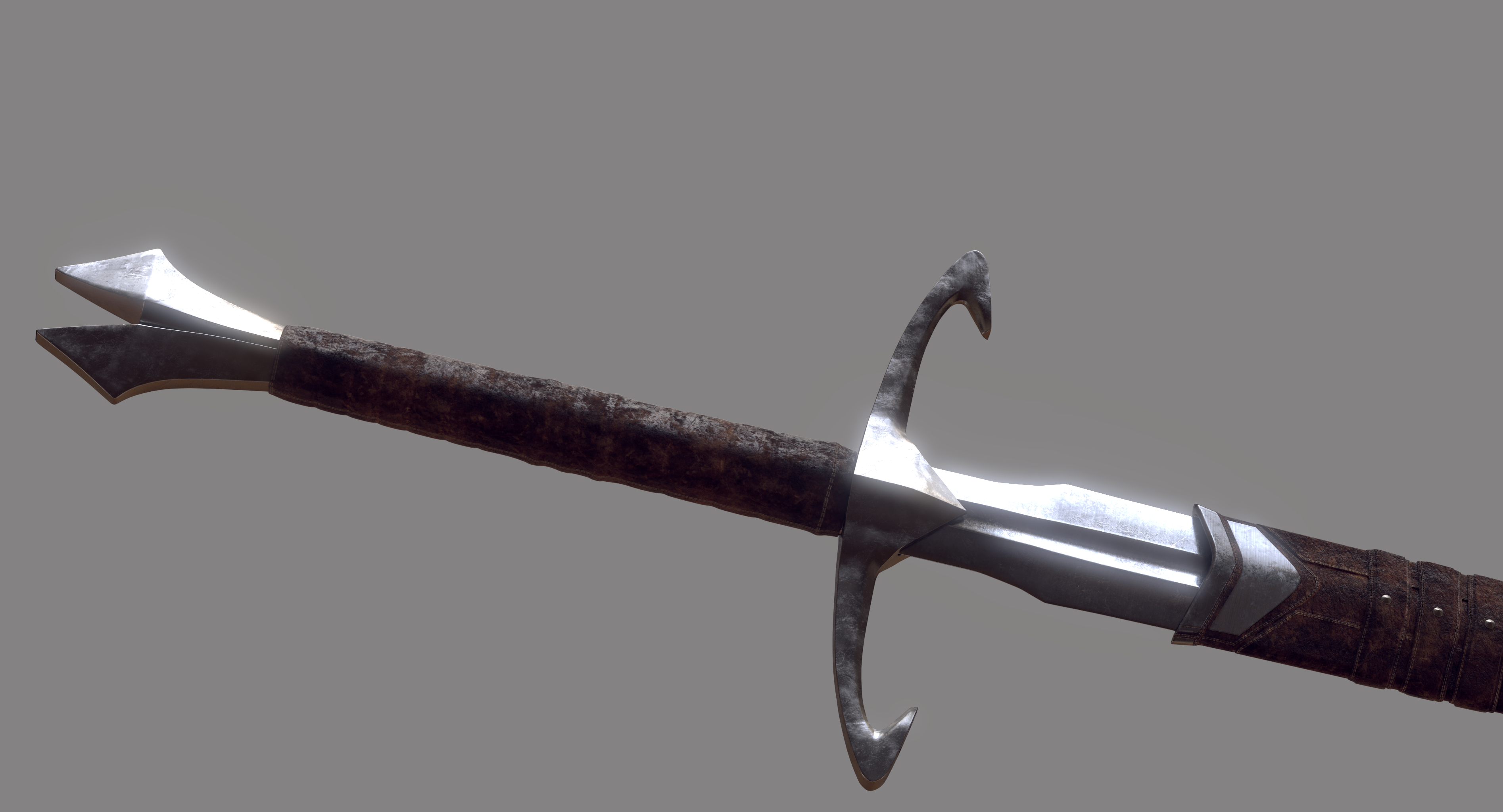 3d handed sword scabbard