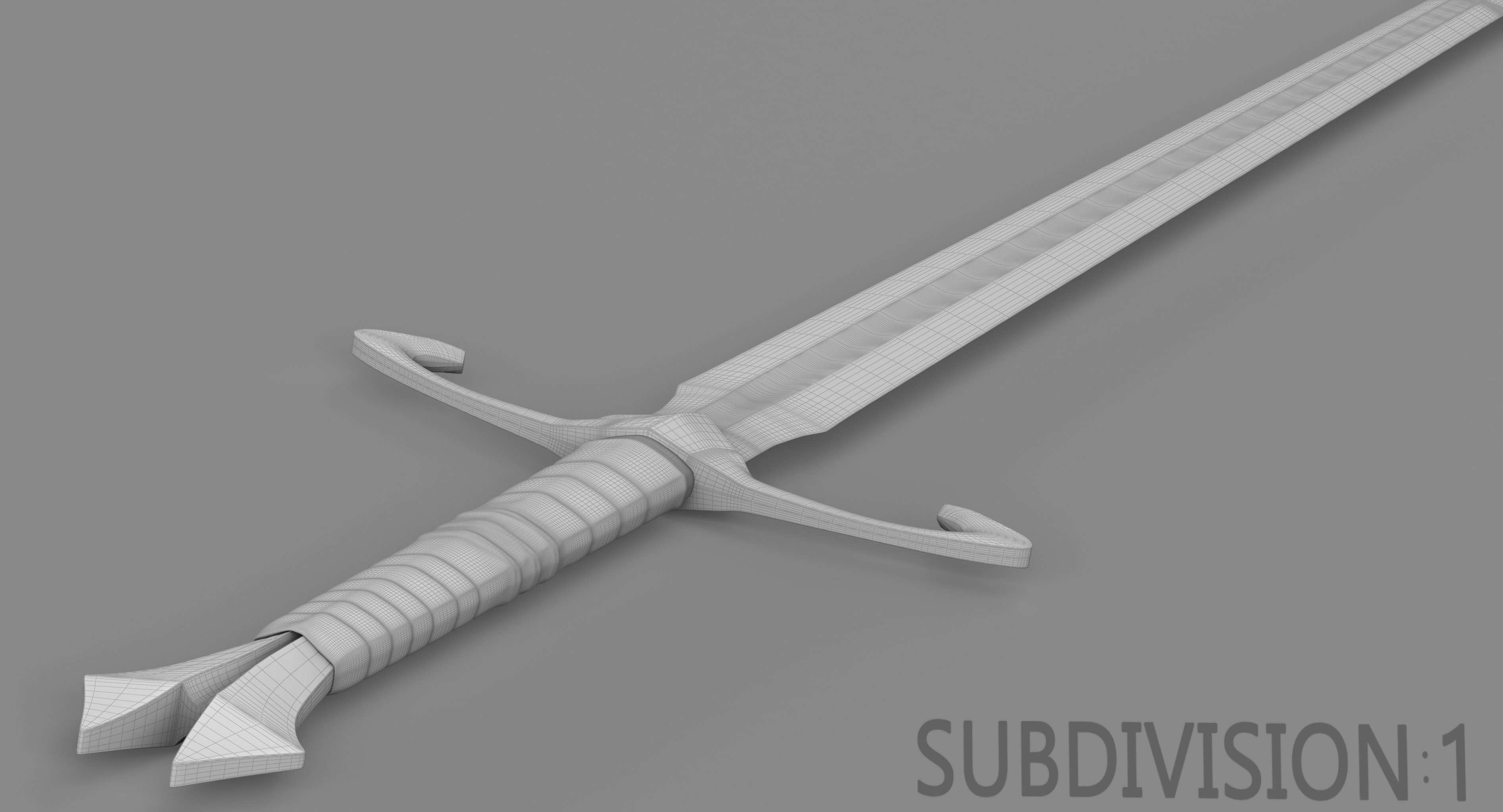 3d handed sword scabbard