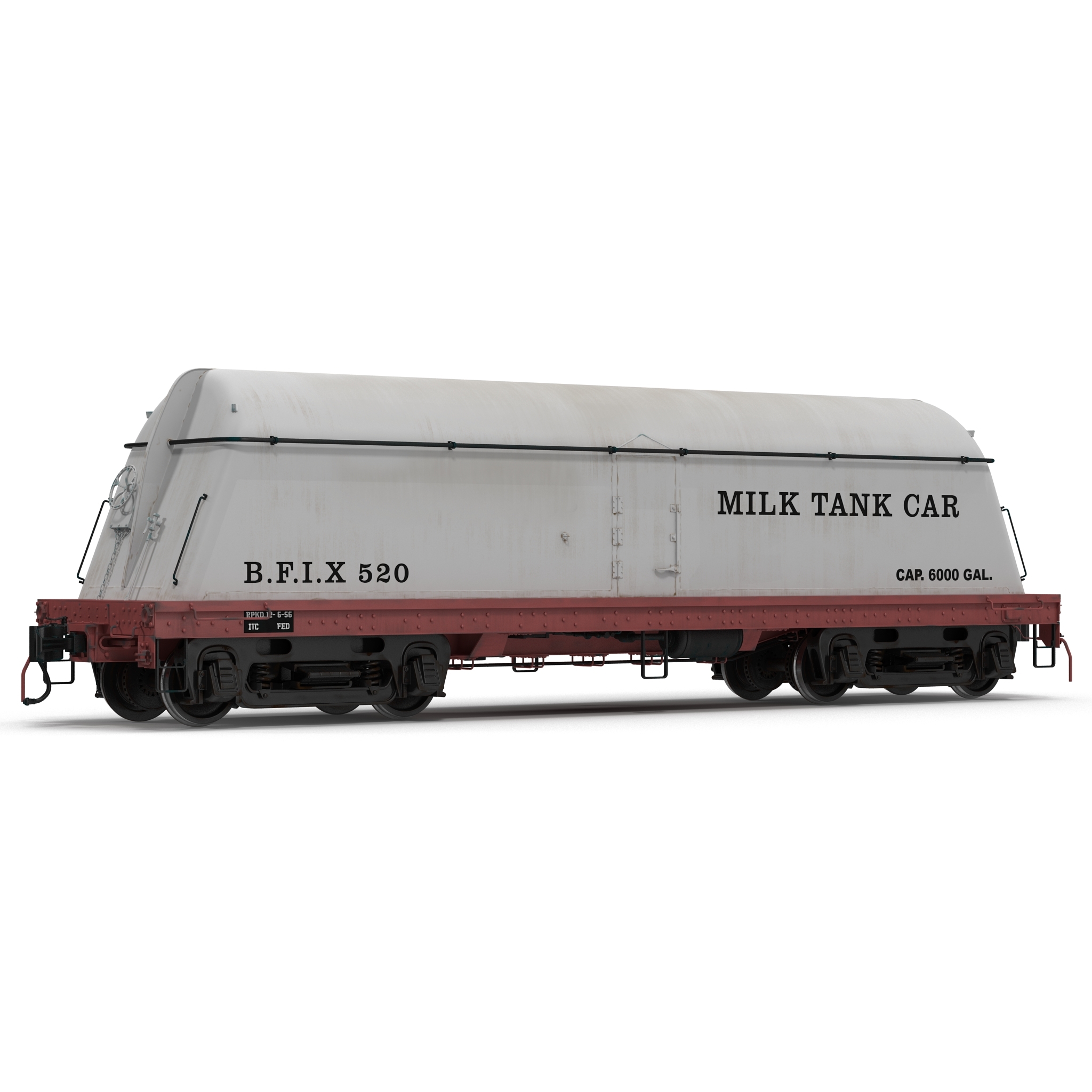 railroad wagons 3d model