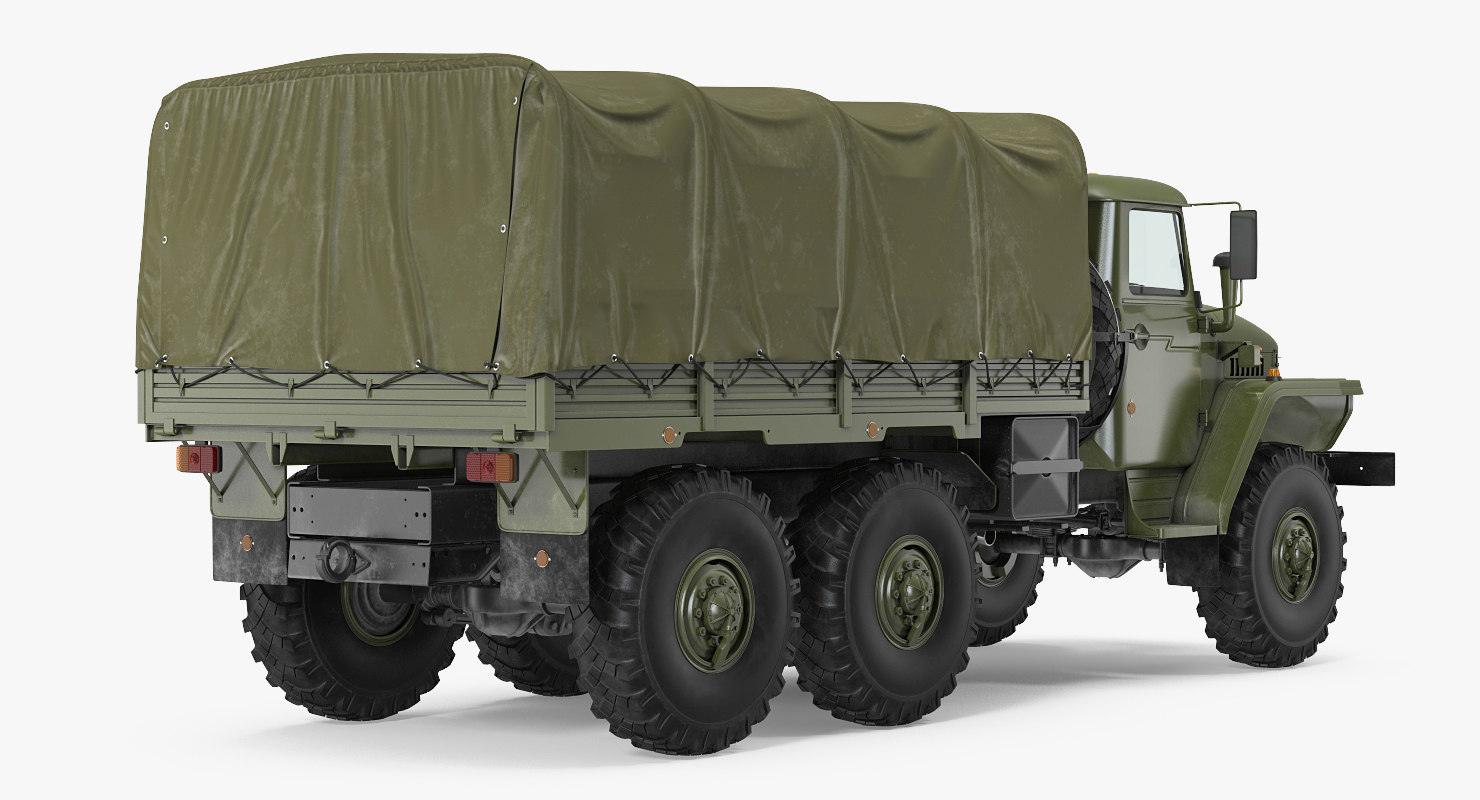 ural 4320 truck off road 6x6 vehicle model