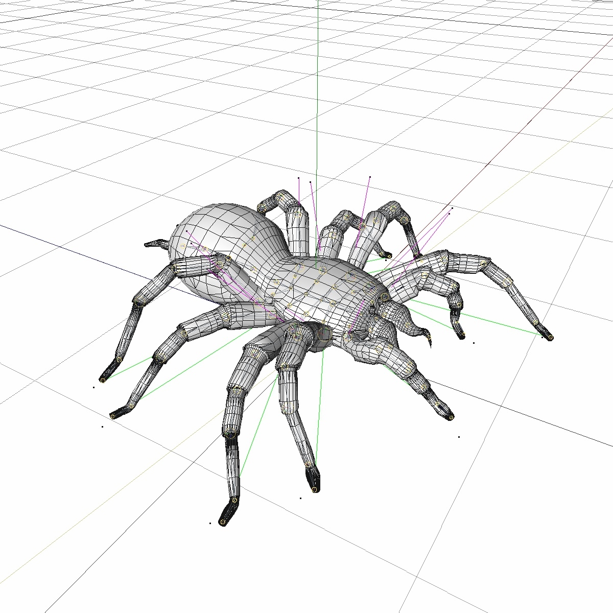 动画步行蜘蛛版本13d模型