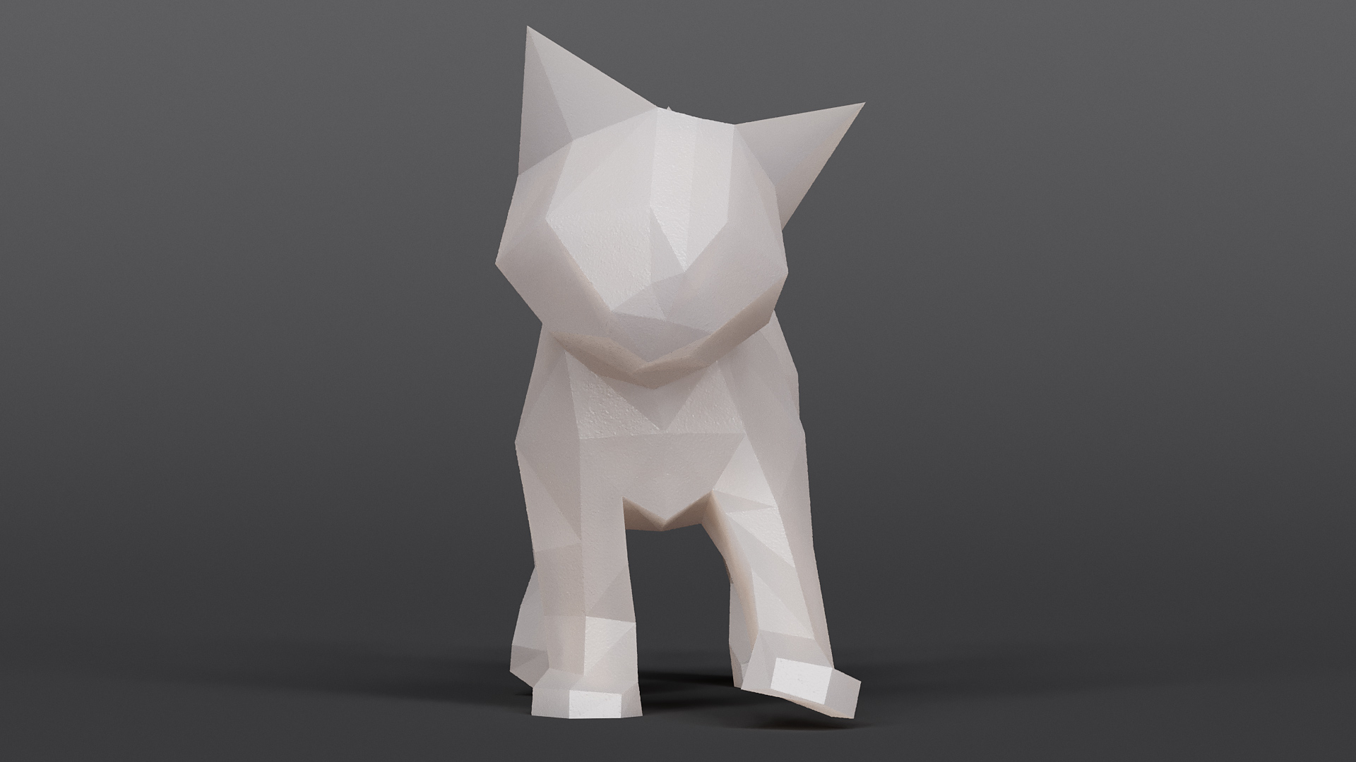 lowpoly小猫3d模型