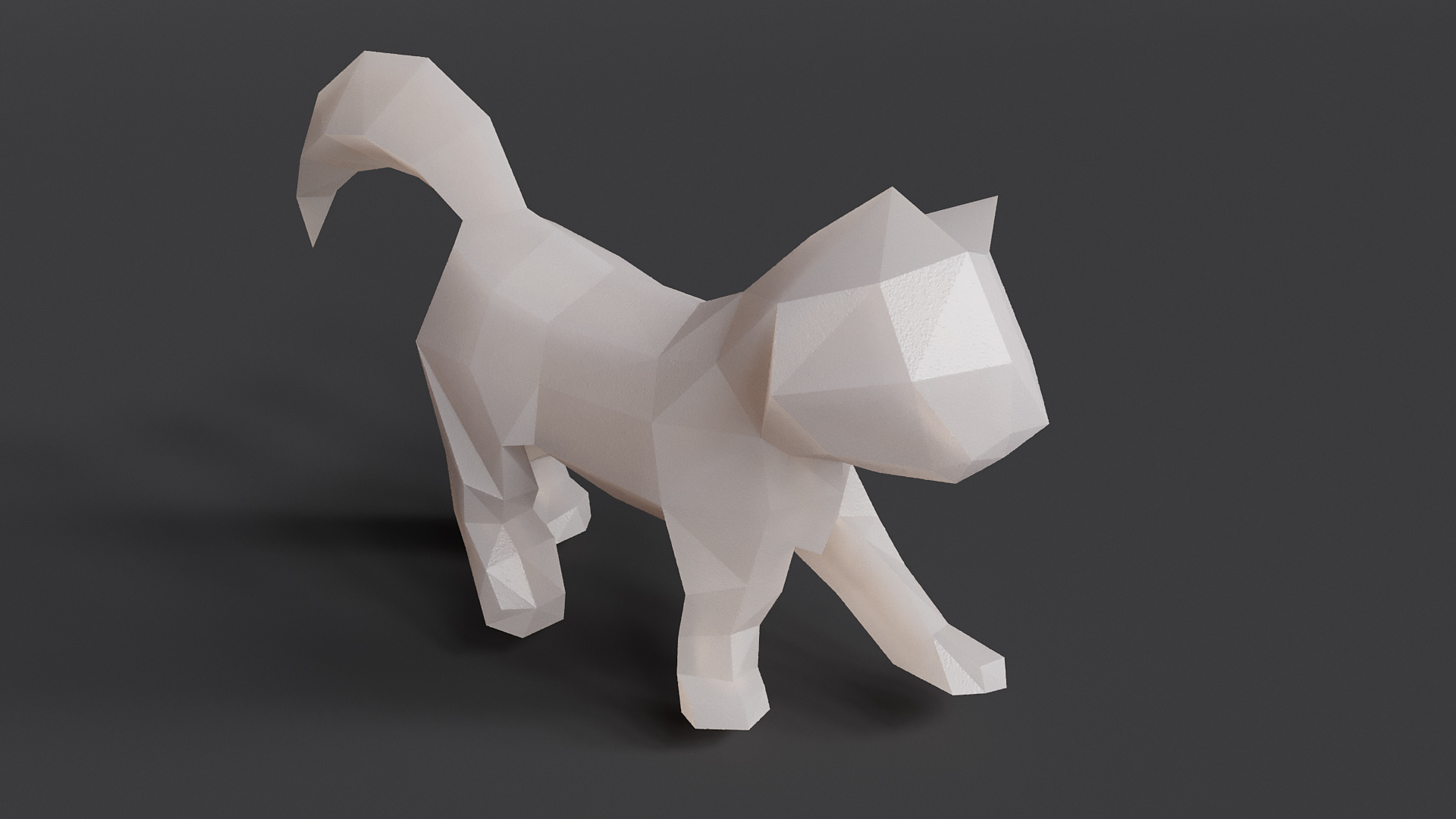 lowpoly小猫3d模型