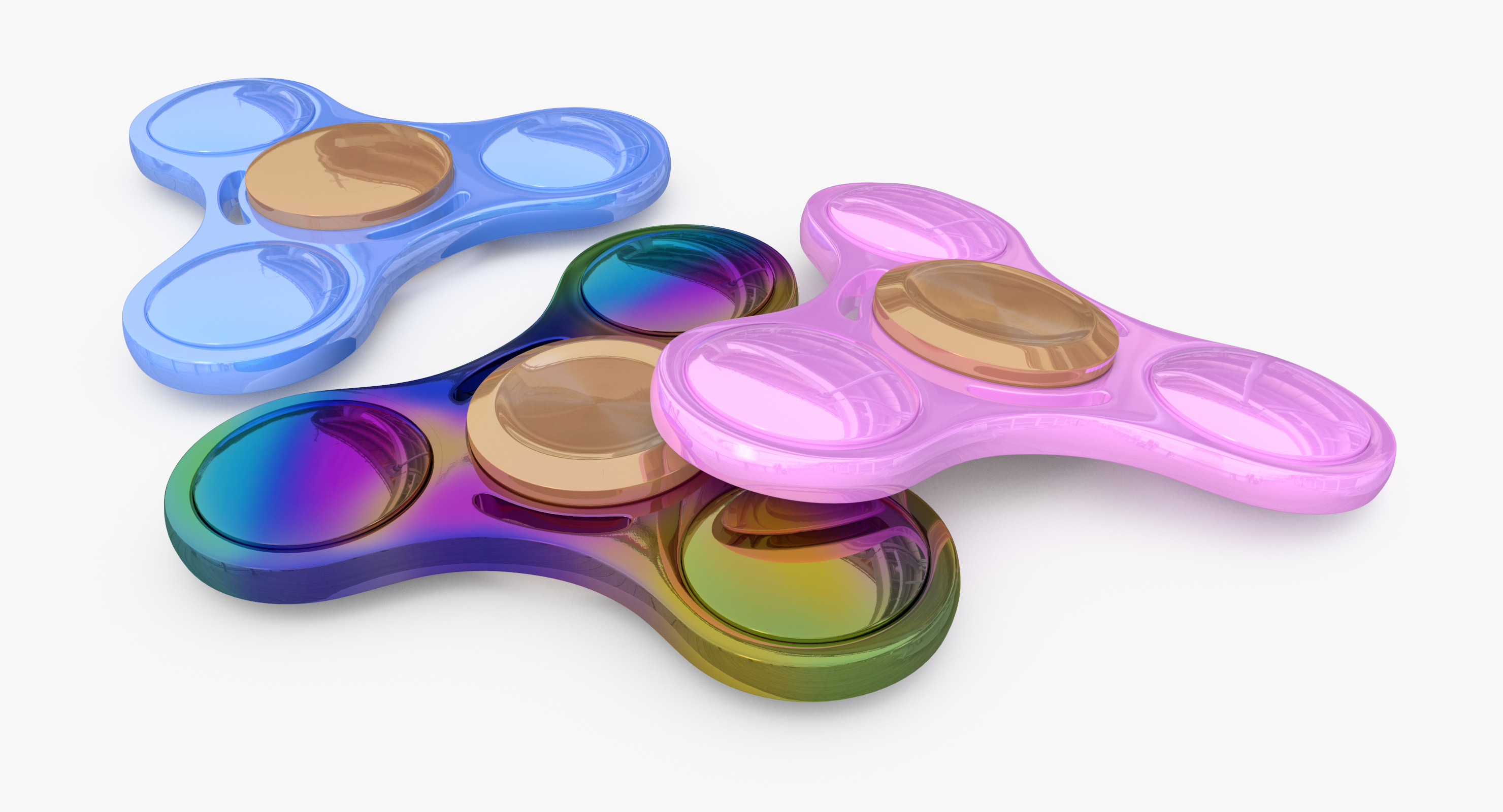 Modelo D D Hand Spinner Plastico Metalizado Turbosquid