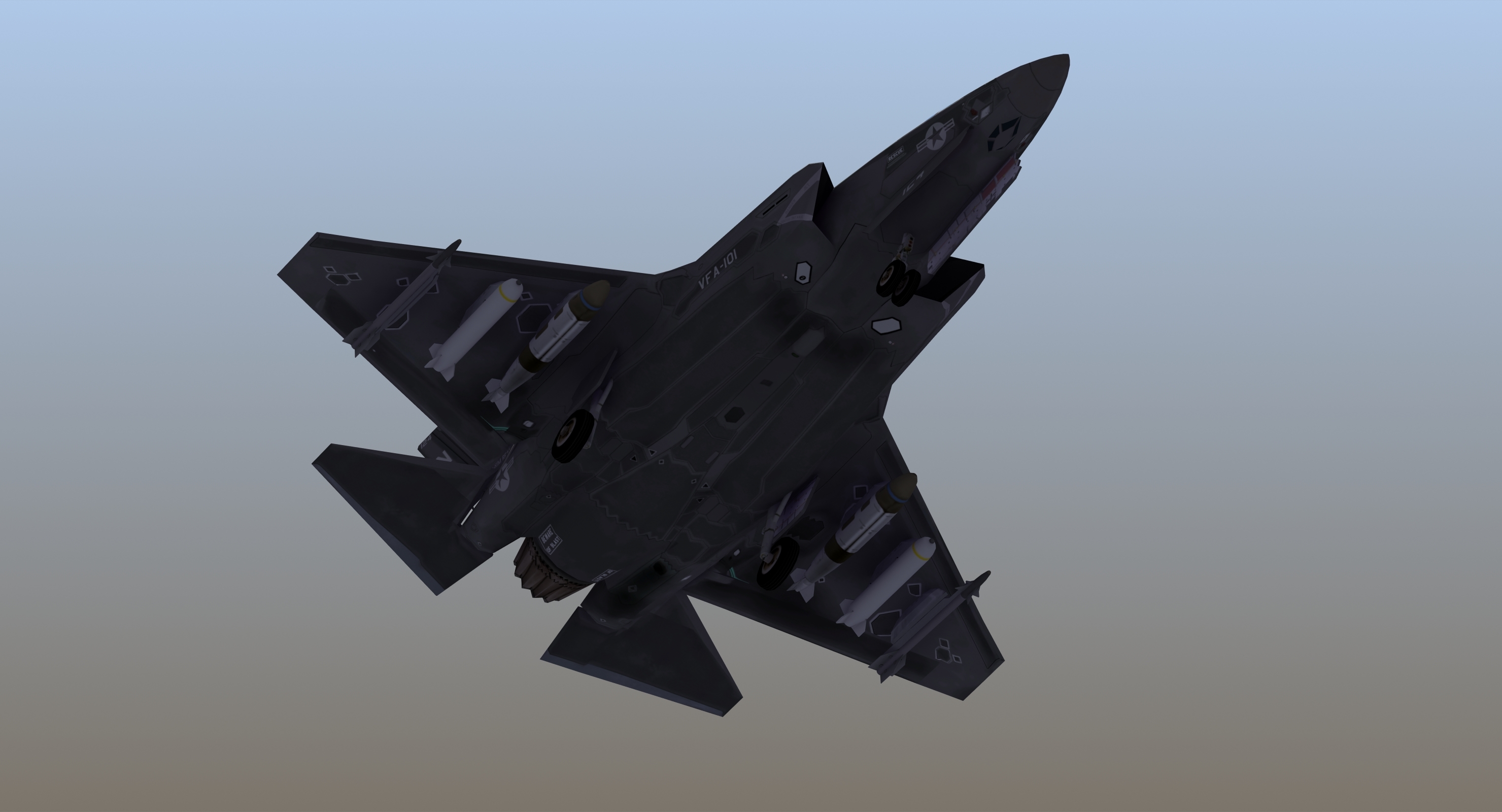 f-35 strike fighter 3d