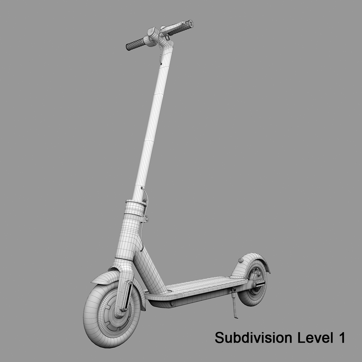 electric scooter 3d model