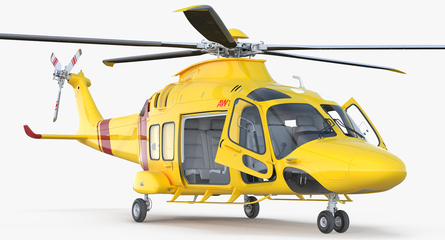 3d helicopter agustawestland aw169