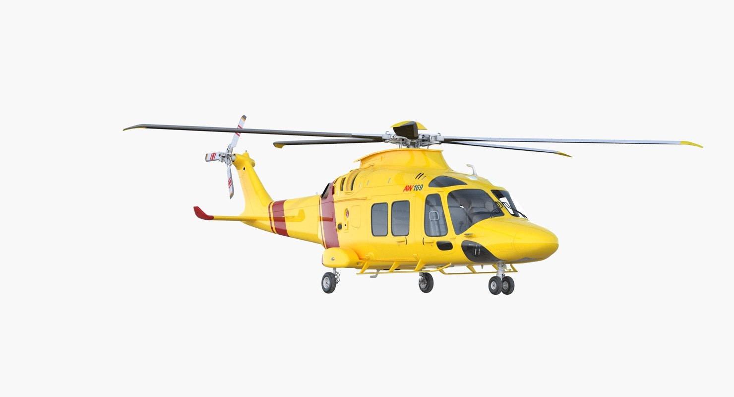 3d helicopter agustawestland aw169