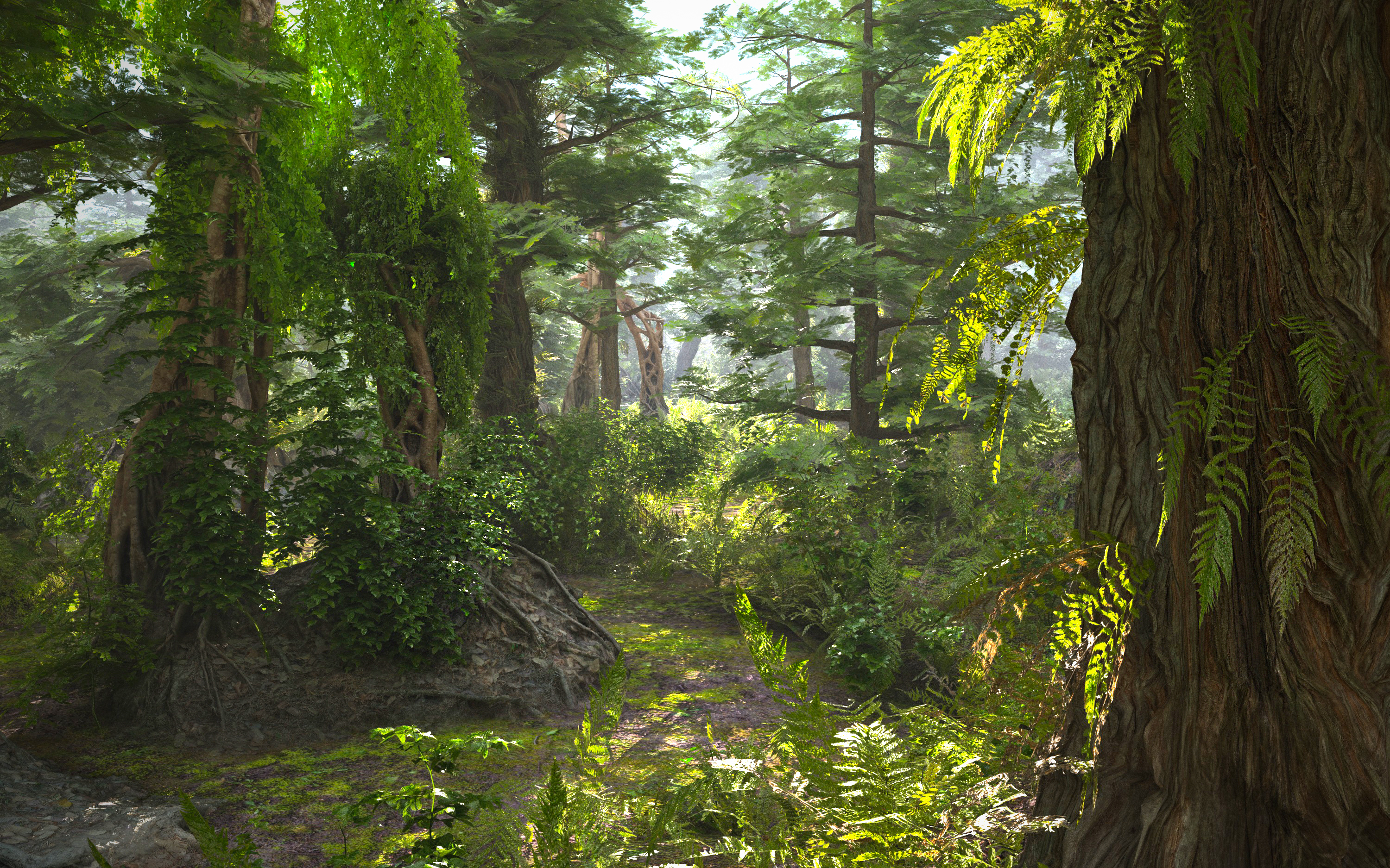 sequoia forest hd 3d model