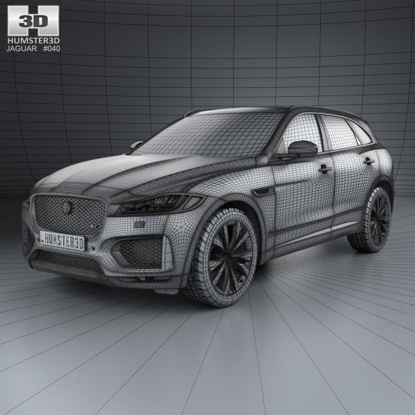 jaguar f-pace s 2017 3d model