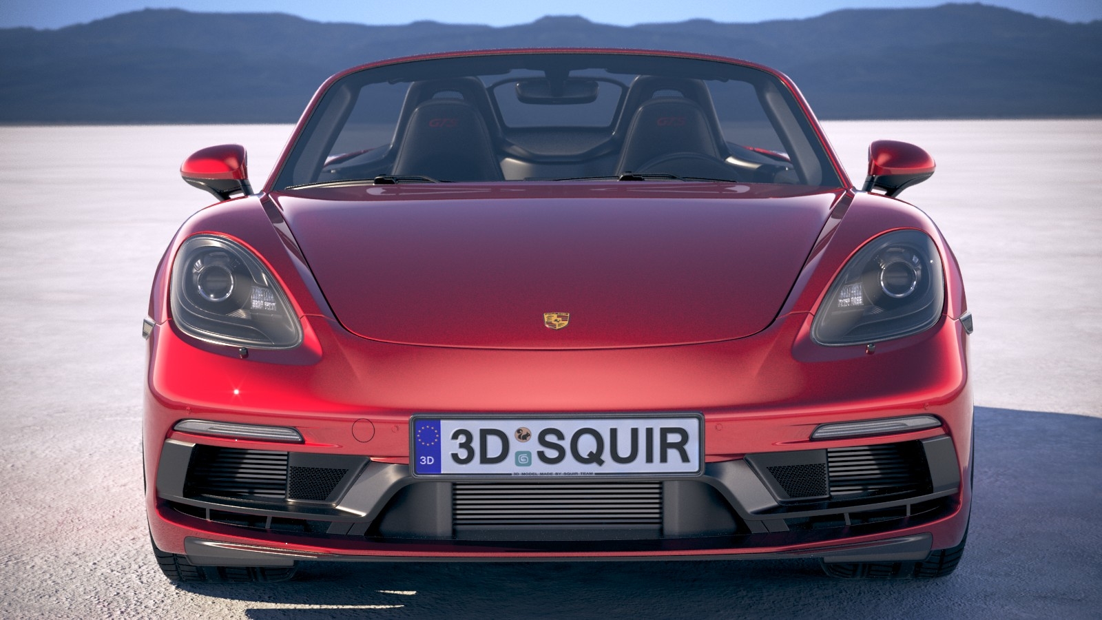 porsche 718 boxster gts 2018 3d model