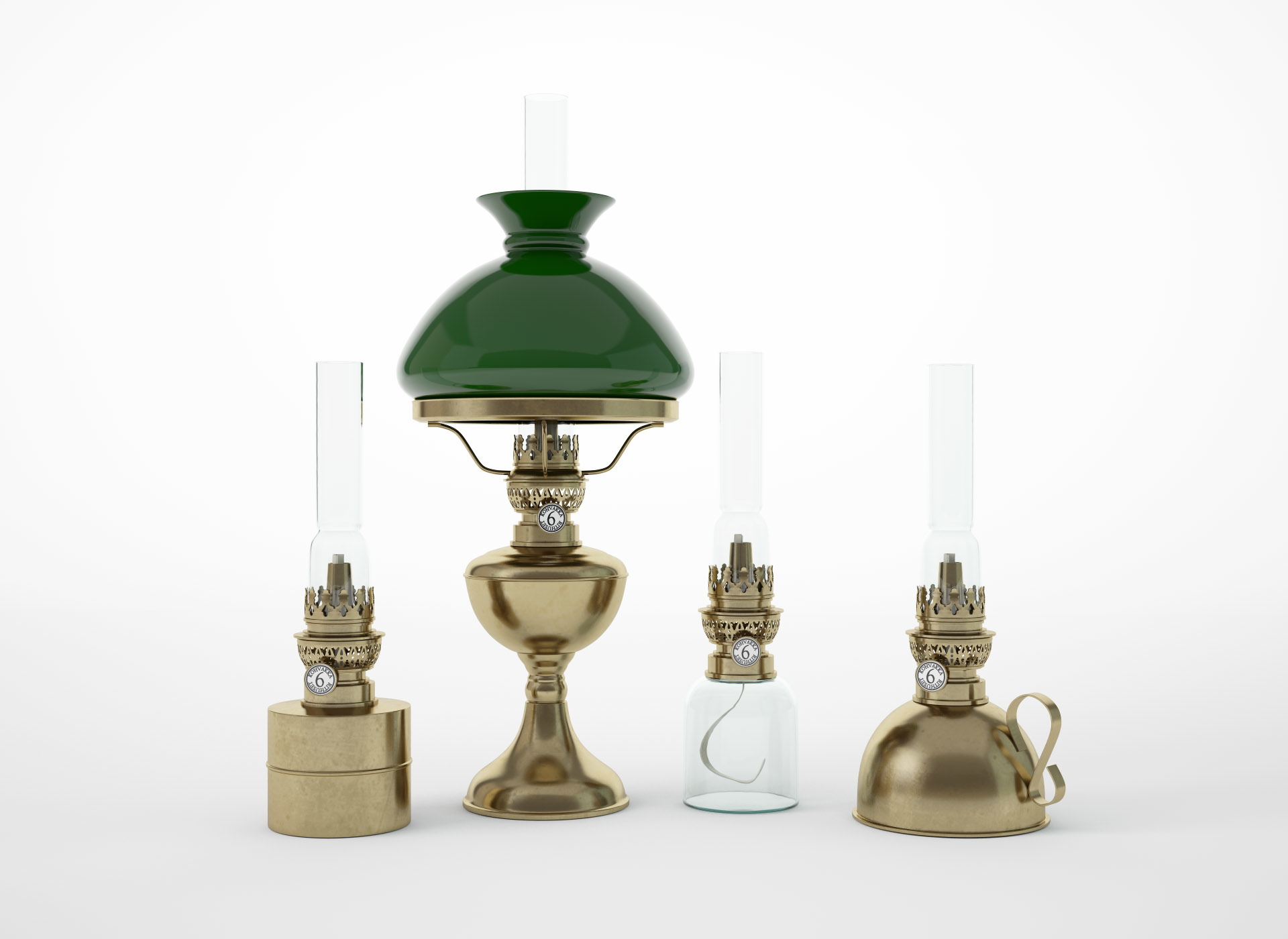 oil lamp collection model