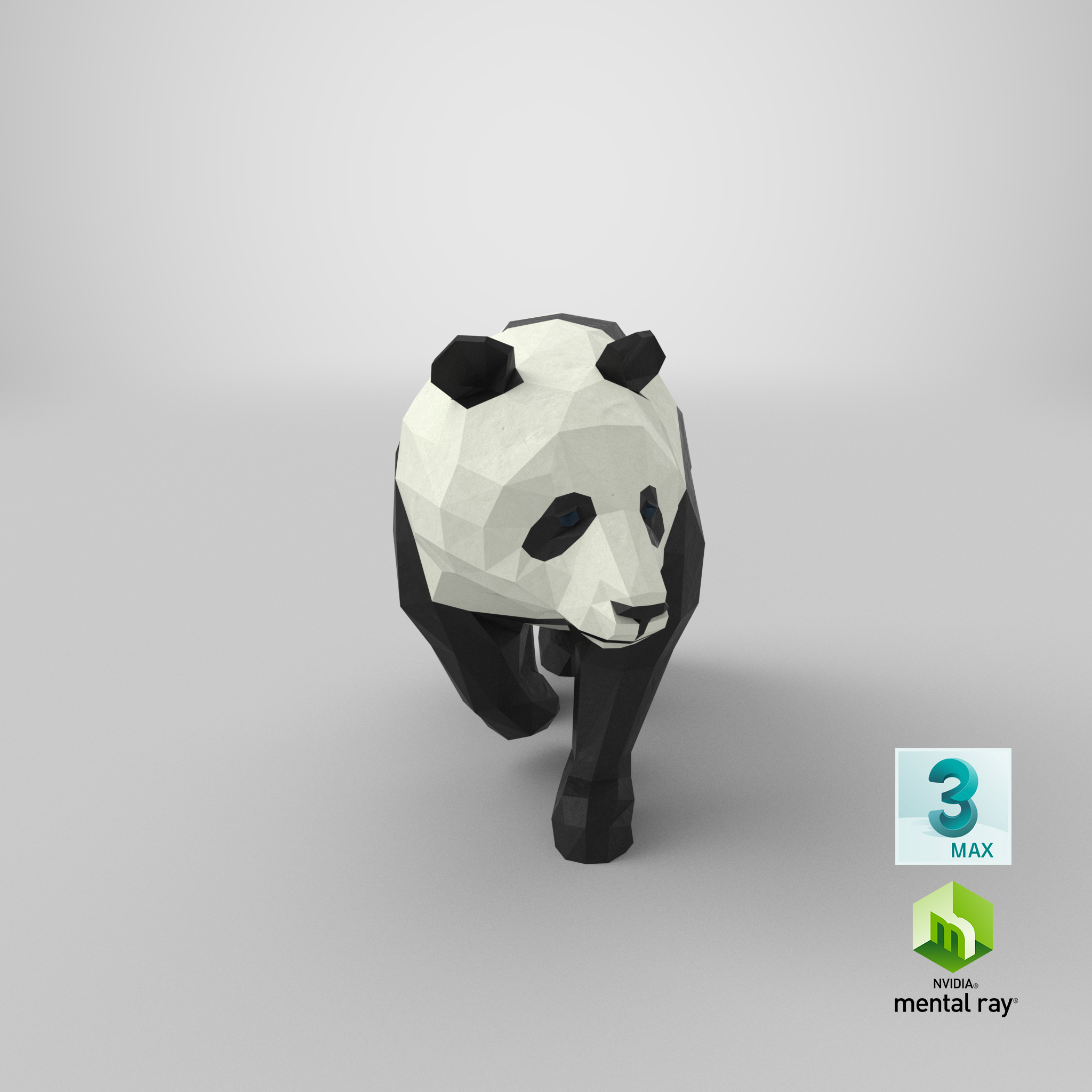 3d panda---walking