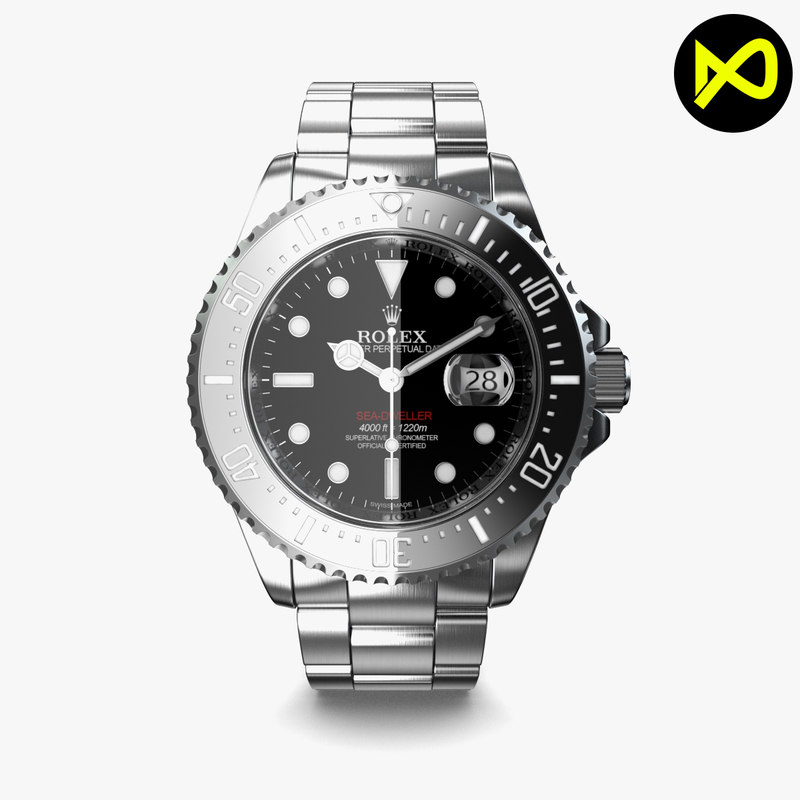 劳力士sea-dweller watch 20173d模型