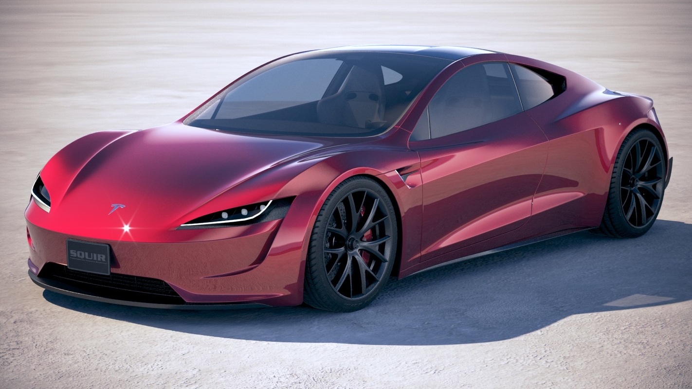 tesla roadster3d模型