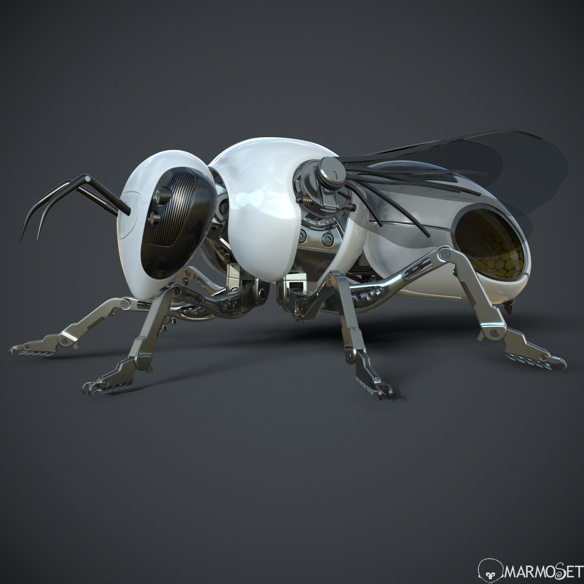 机器人蜜蜂昆虫3d模型