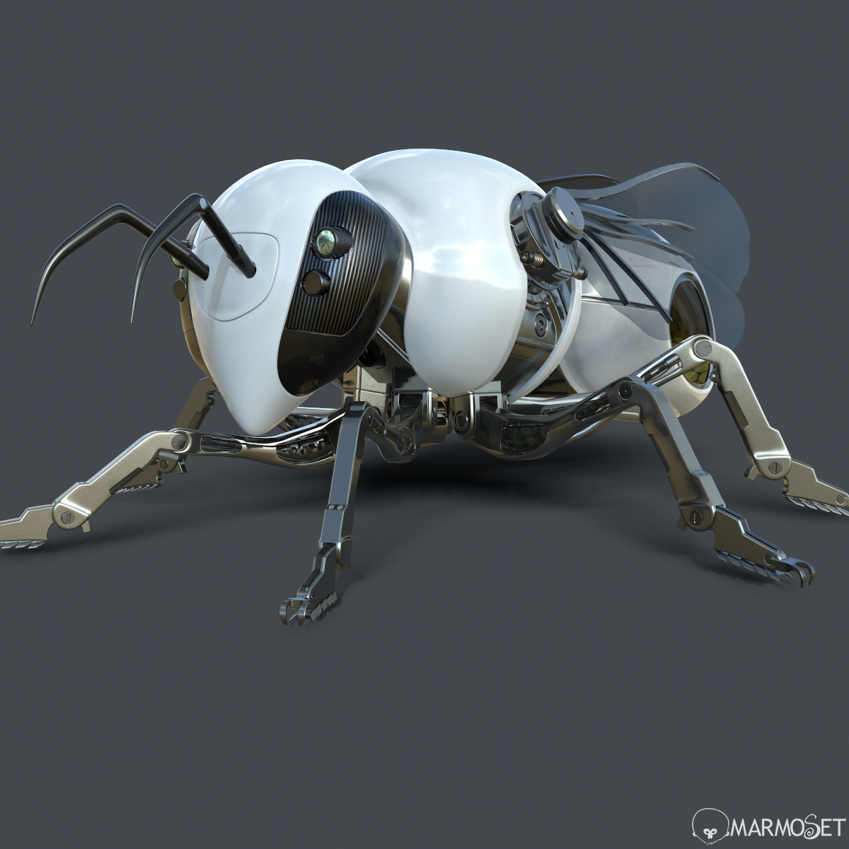 机器人蜜蜂昆虫3d模型