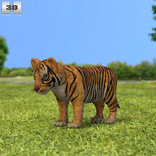 小老虎3d模型