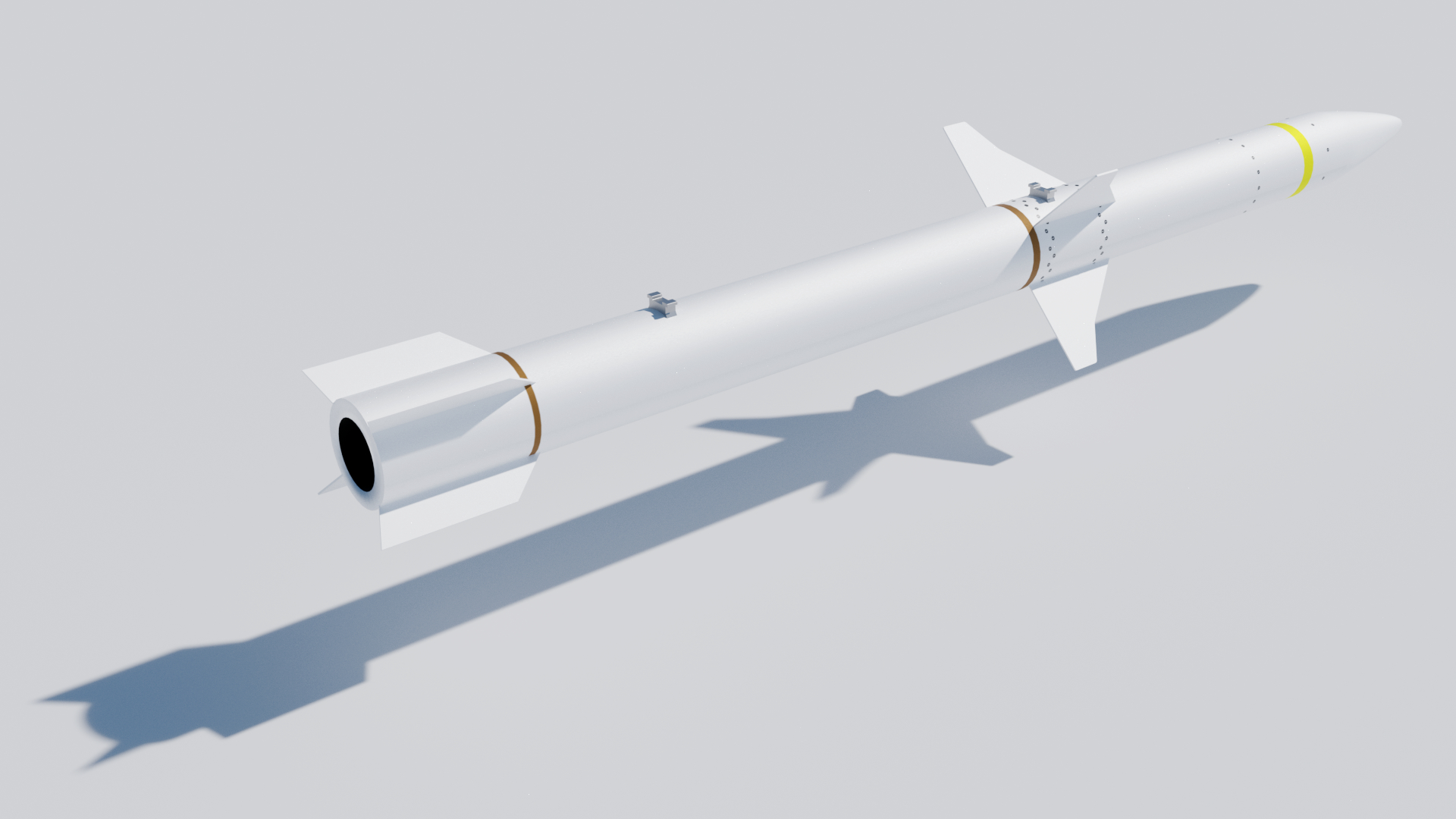 agm-88 harm导弹3d模型