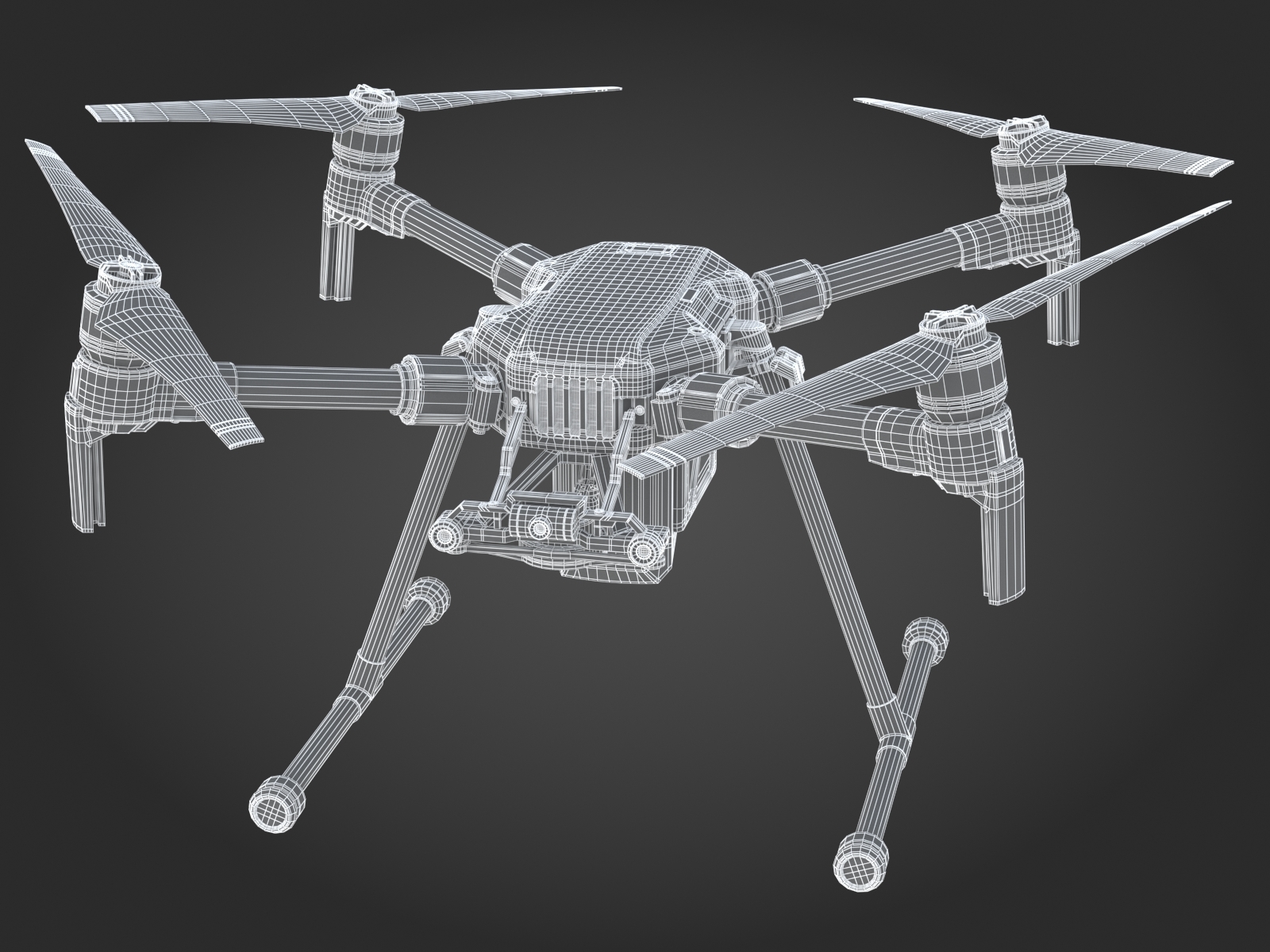 dji matrice 200无人机3d模型