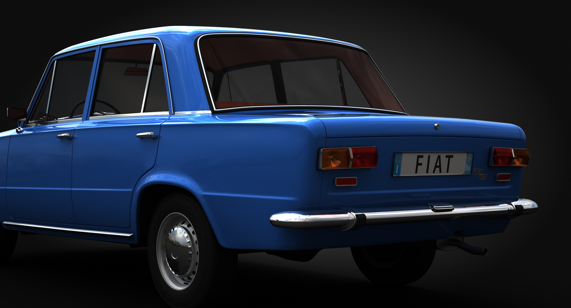 fiat 124 3d model