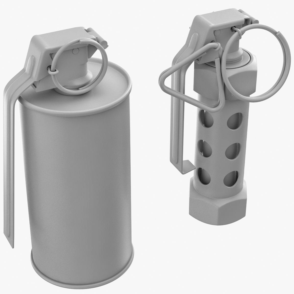 3d m84 stun grenade and m18 smoke grenade no materials