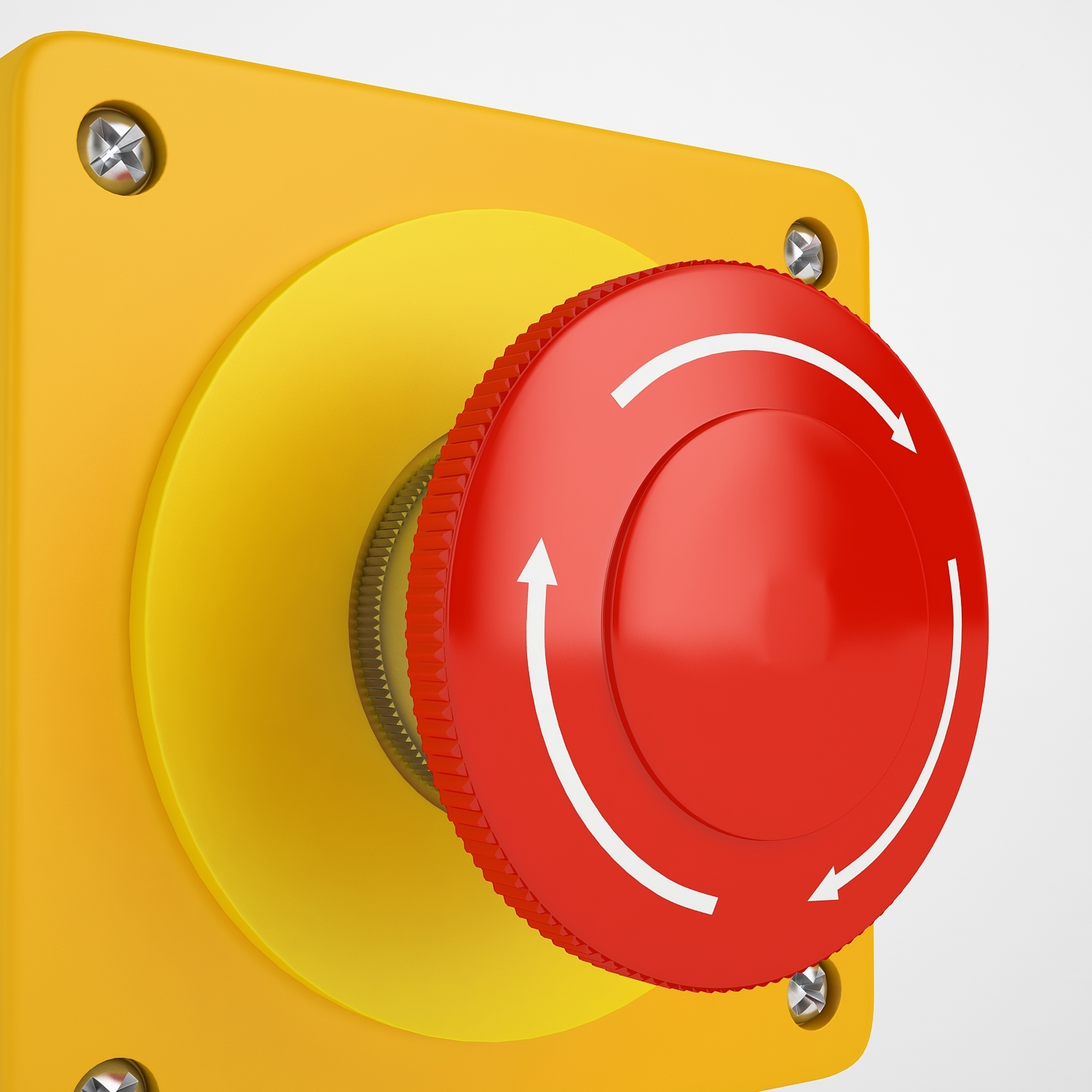 emergency stop button 3d