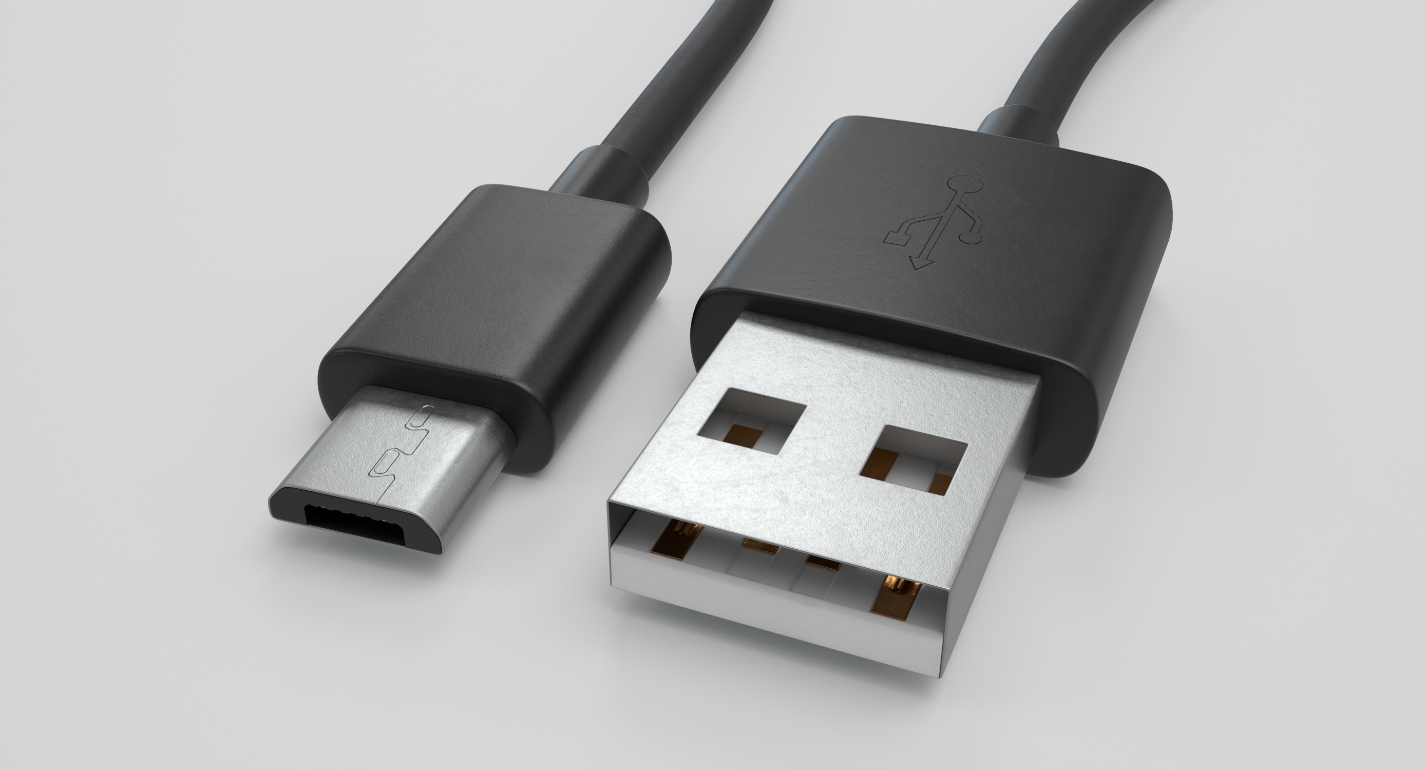 3d usb type-a male to micro-b male cable