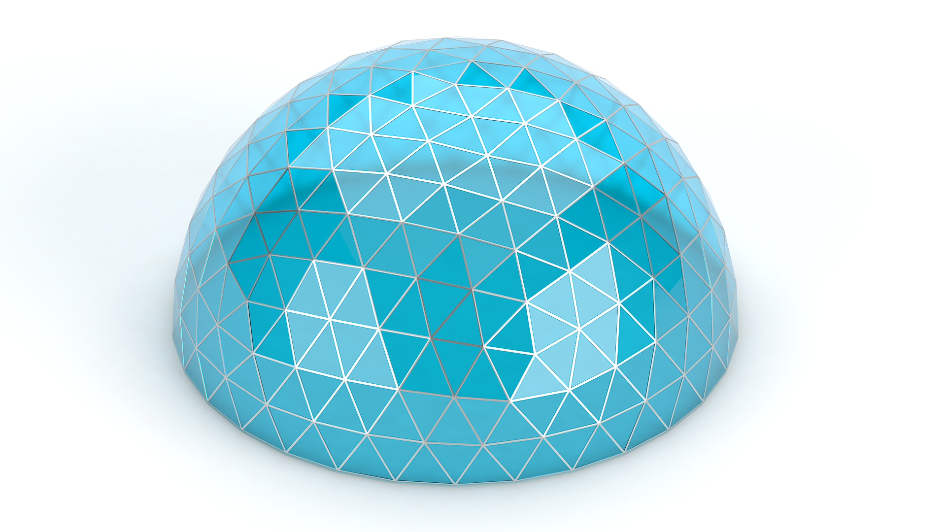 3d geodesic dome medium