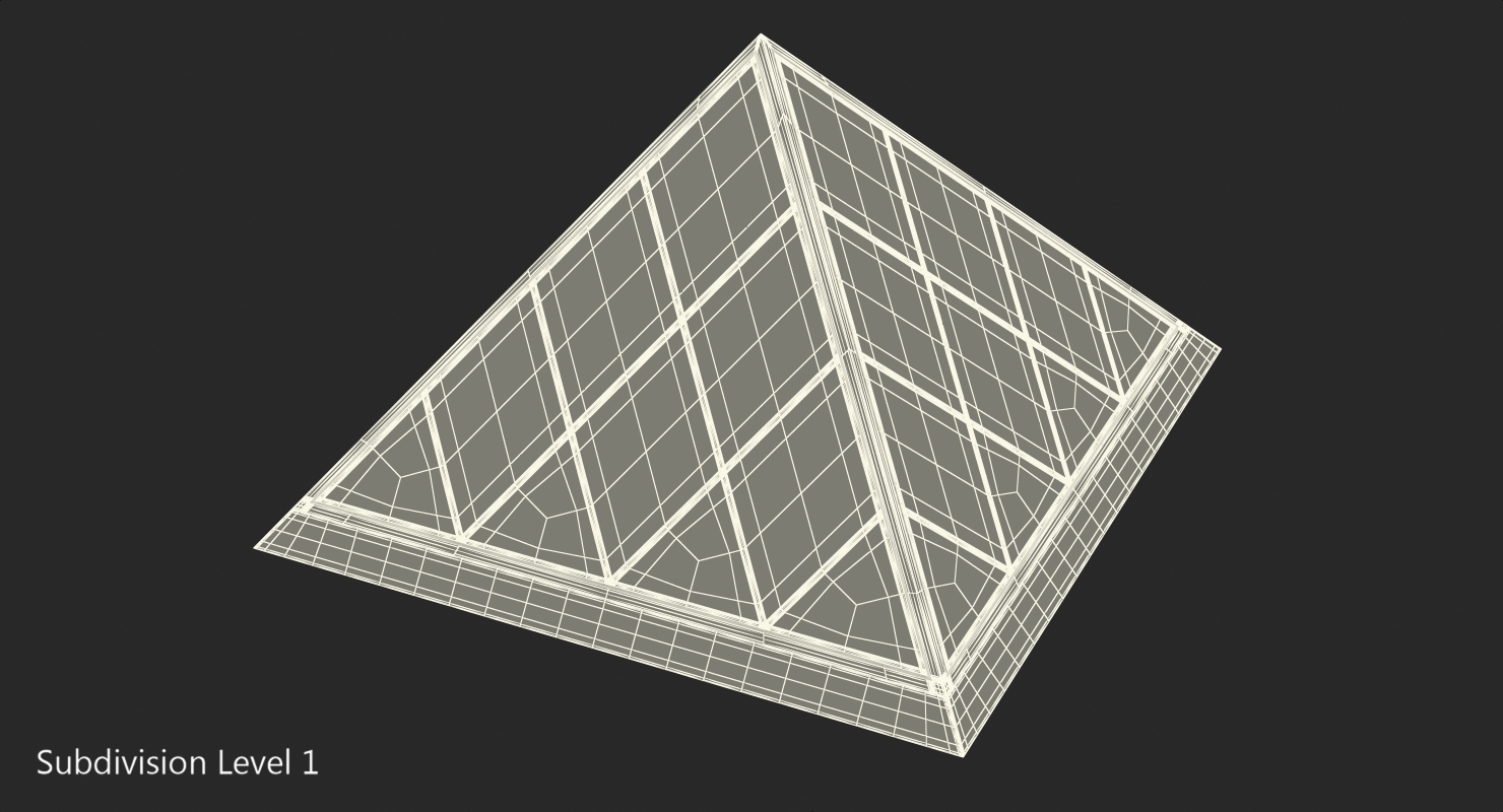 小玻璃金字塔3d模型